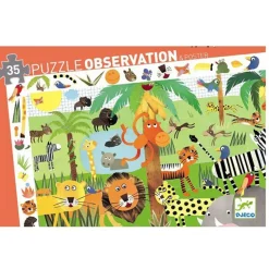 Djeco Observatie Puzzel Jungle +3Jr 35St