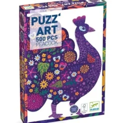 Djeco Puzzel Art Pauw 500 Stukjes
