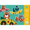 Djeco Puzzel Duo Racewagens 10X 2St