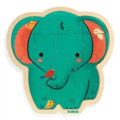 Djeco Puzzel Olifant 14 Stukjes