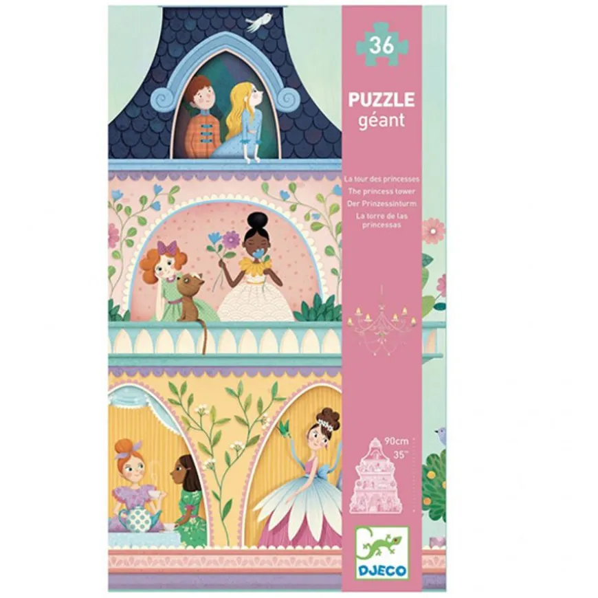 Djeco Puzzel Prinsessentoren - 36 Stukjes