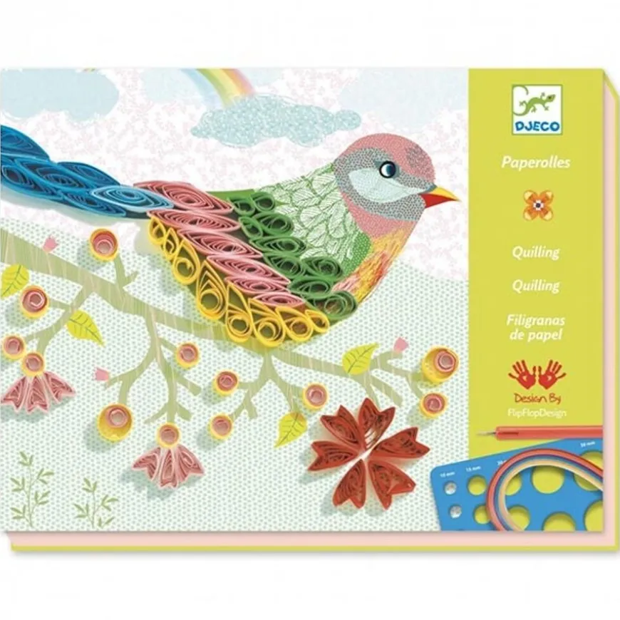 Djeco Quilling Papierrolletjes Seizoenen In Spiralen