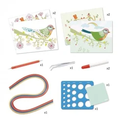 Djeco Quilling Papierrolletjes Seizoenen In Spiralen