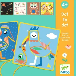 Djeco Rijgkaarten Dot-To-Dot +4 Jr