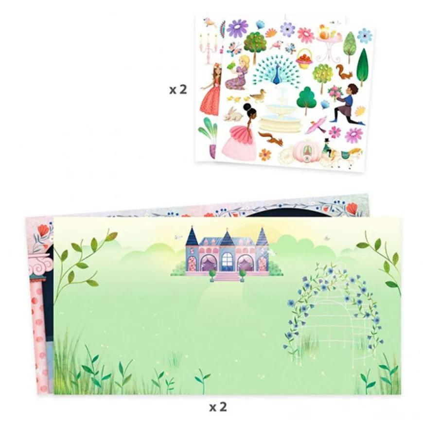 Djeco Stickerboek Kasteelleven 4-7Jr