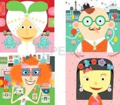 Djeco Stickers Gezichten Creeren
