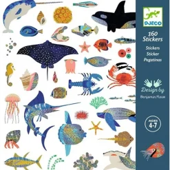 Djeco Stickers Oceaan 160 Stuks