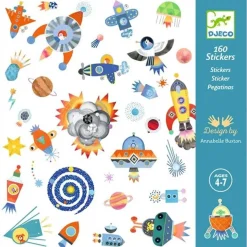Djeco Stickers Ruimte 160 Stuks