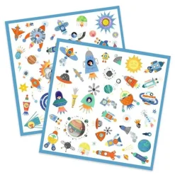 Djeco Stickers Ruimte 160 Stuks