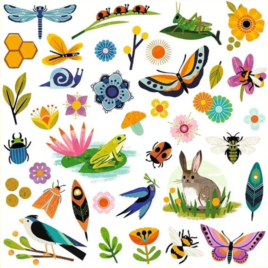 Djeco Stickers Tuin 160 Stuks