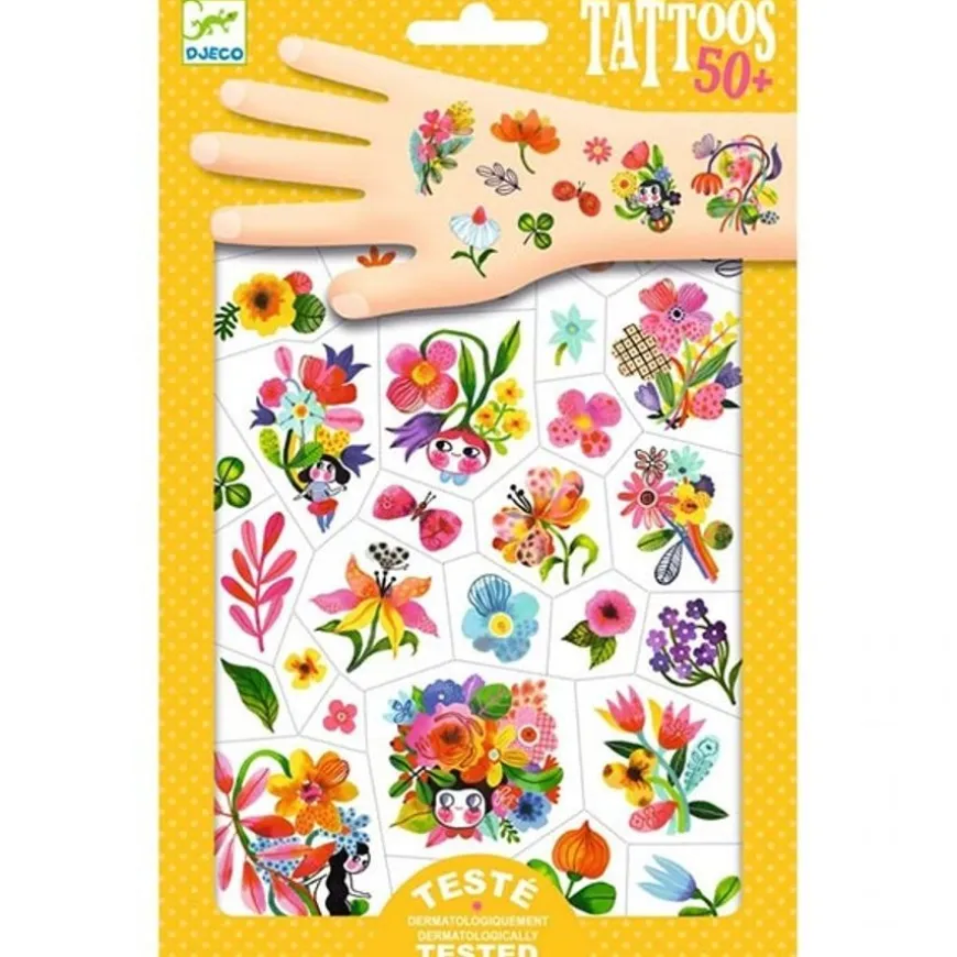 Djeco Tattoos Aqua Flor +3Jr