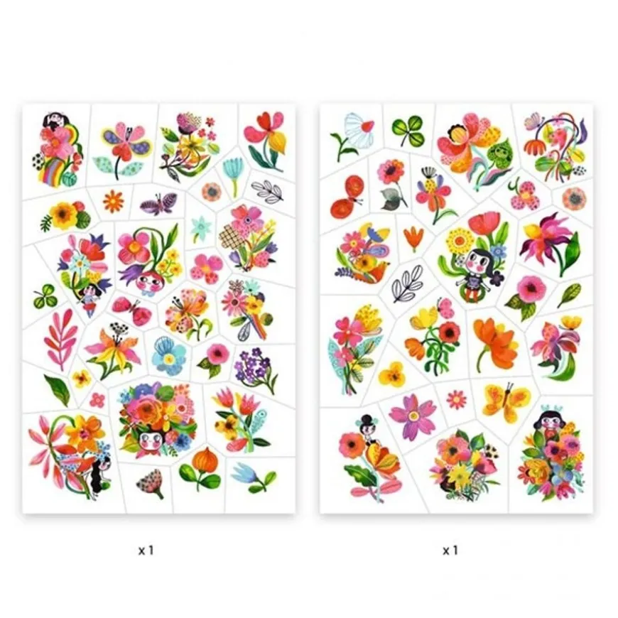 Djeco Tattoos Aqua Flor +3Jr