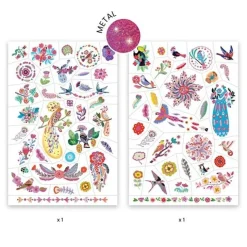 Djeco Tattoos Bright Birds +3Jr