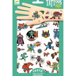 Djeco Tattoos Helden Versus Schurken +3Jr