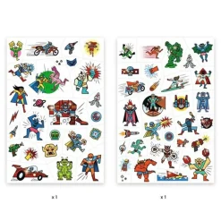 Djeco Tattoos Helden Versus Schurken +3Jr
