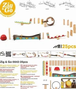 Djeco Zig & Go Kettingreactie Spel 25St
