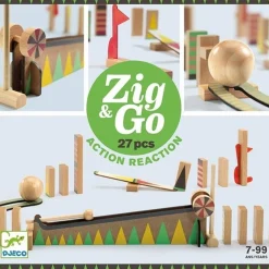 Djeco Zig & Go Kettingreactie Spel 27St