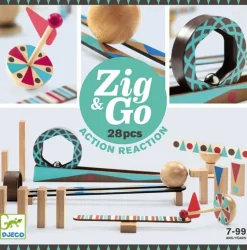 Djeco Zig & Go Kettingreactie Spel 28St