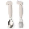 Done By Deer Easy Grip Lepel En Vork Deer Friends Sand