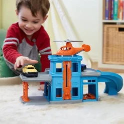 Green Toys Parkeergarage Met Auto'S En Helikopter