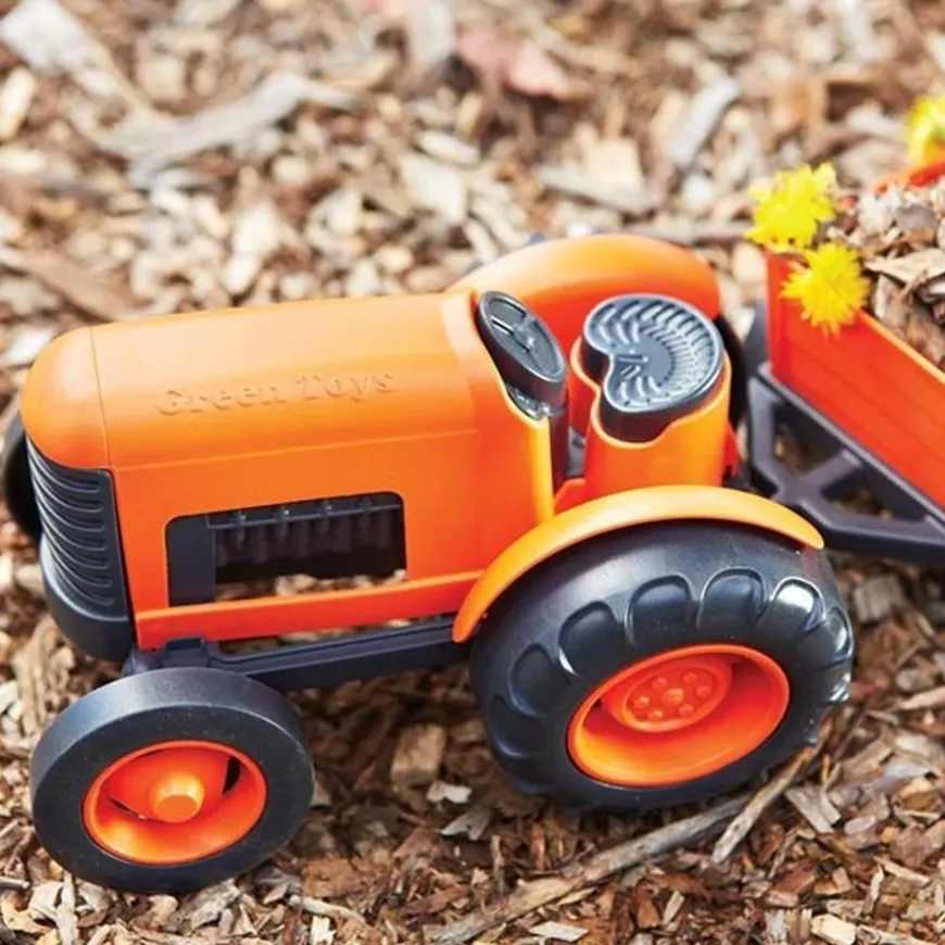 Green Toys Tractor Oranje