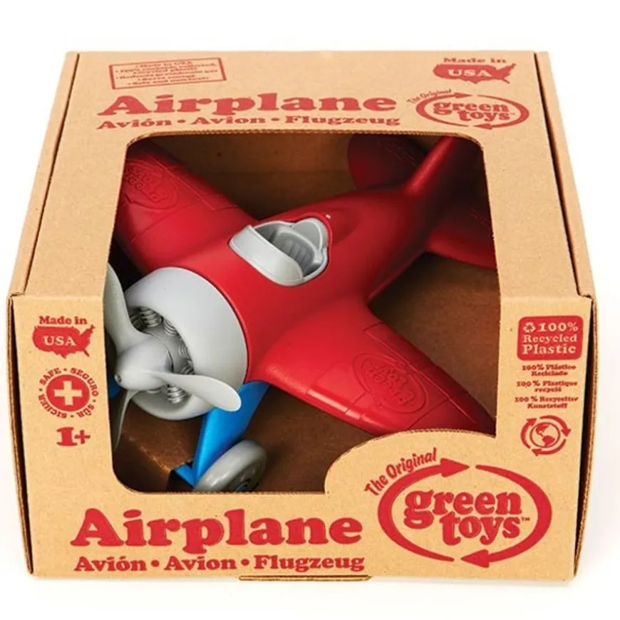 Green Toys Vliegtuig Rode Vleugels