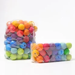 Grimm'S 96 Grote Houten Kralen Regenboog