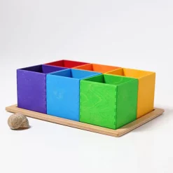 Grimm'S 6 Sorteerbakjes In Regenboogkleuren