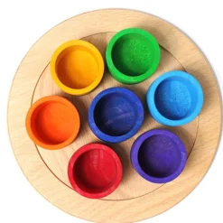 Grimm'S Zeven Regenboog Vriendjes In Kommetjes