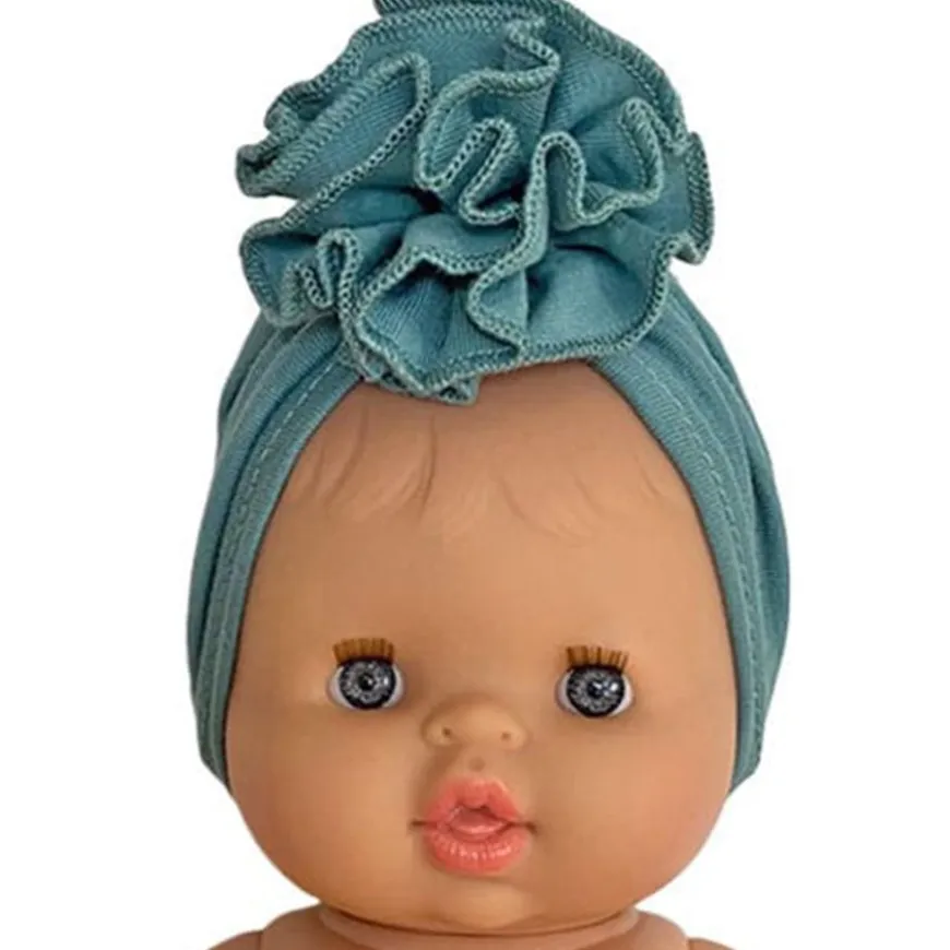 Haarband Tulband Fleur Turquoise - Minikane