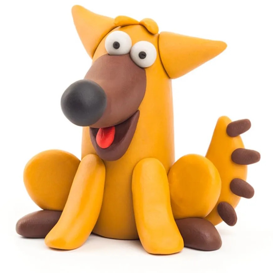 Hey Clay Boetseerklei Boerderijdier: Hond
