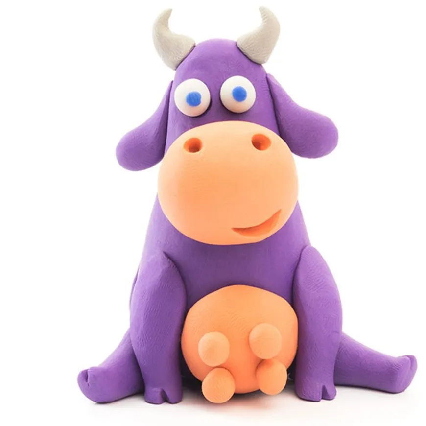 Hey Clay Boetseerklei Boerderijdieren: Koe, Hond, Schaap