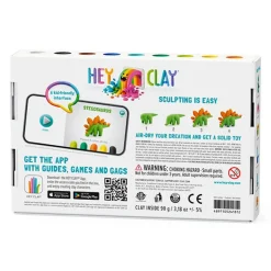 Hey Clay Boetseerklei Dino'S: Stegosaurus, Pachycephalosaurus, Brachiosaurus