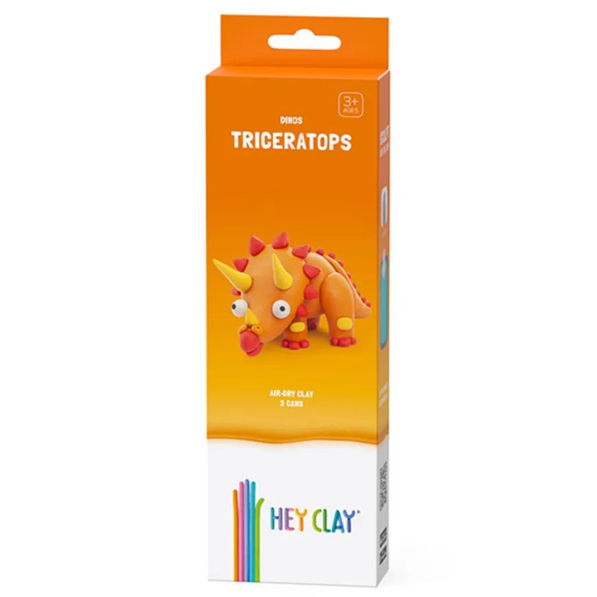 Hey Clay Boetseerklei Dino: Triceratops