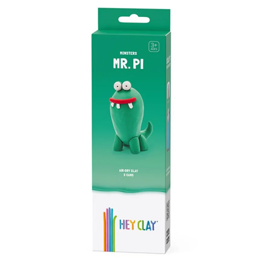 Hey Clay Boetseerklei Monster: Pi
