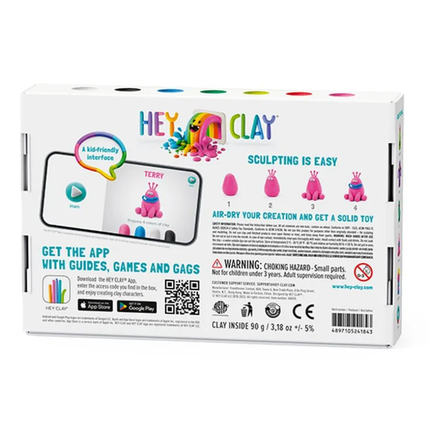 Hey Clay Boetseerklei Monsters: Cyclops, Terry, Pi