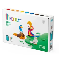 Hey Clay Boetseerklei Vogels: Fazant, Papegaai, Duif
