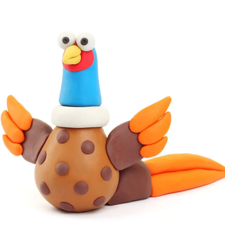 Hey Clay Boetseerklei Vogels: Fazant, Papegaai, Duif