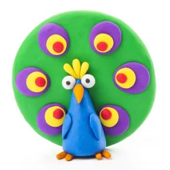 Hey Clay Boetseerklei Vogels: Toekan, Pinguin, Pauw