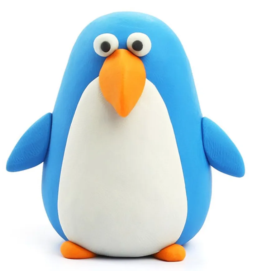 Hey Clay Boetseerklei Vogels: Toekan, Pinguin, Pauw