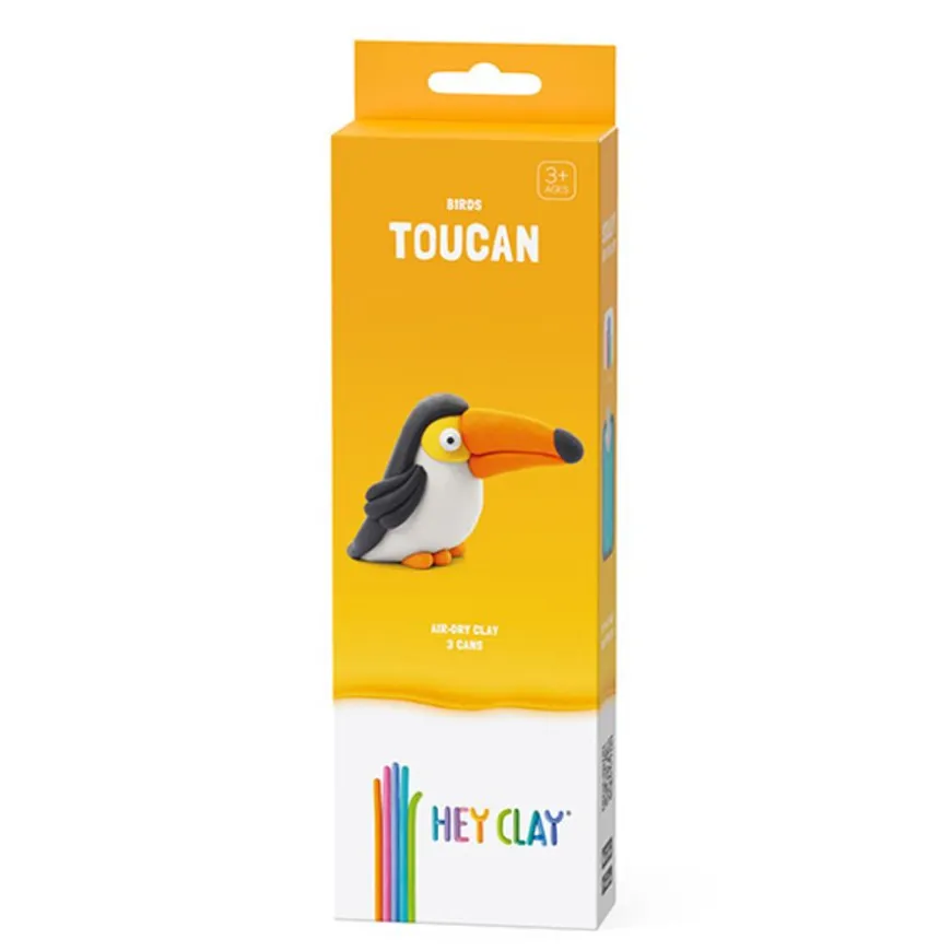 Hey Clay Boetseerklei Vogel: Toekan