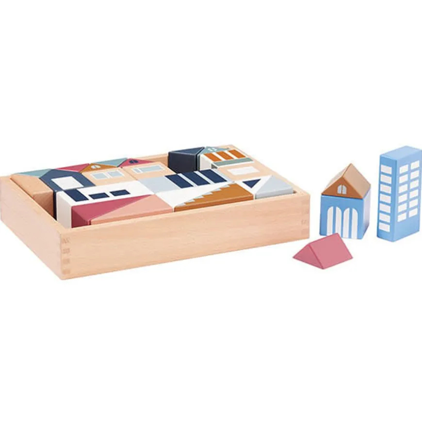 Houten Blokken - City Aiden - Kids Concept +12M