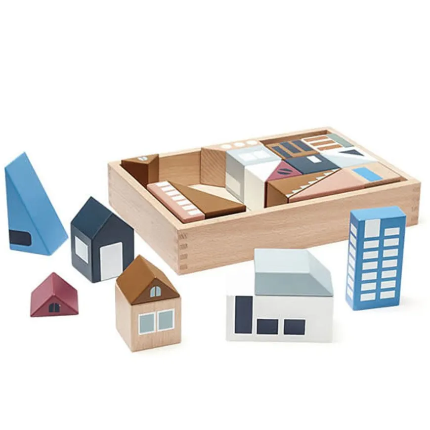 Houten Blokken - City Aiden - Kids Concept +12M