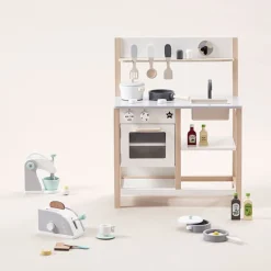 Houten Keukentje - Natural-Wit - Kids Concept +2Jr