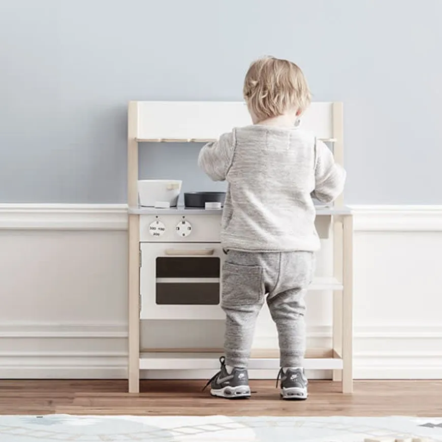 Houten Keukentje - Natural-Wit - Kids Concept +2Jr