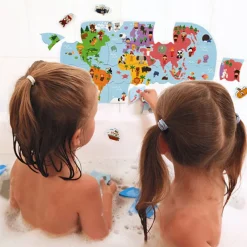 Janod Badpuzzelpuzzel Wereldkaart 28St +3Jr