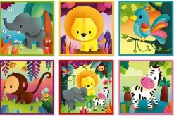 Janod - Blokpuzzel - Kubkid - 9 Blokken - Jungle Dieren +2 Jr