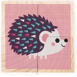 Janod - Blokpuzzel - Mijn Eerste Blokken - Babydieren +12M