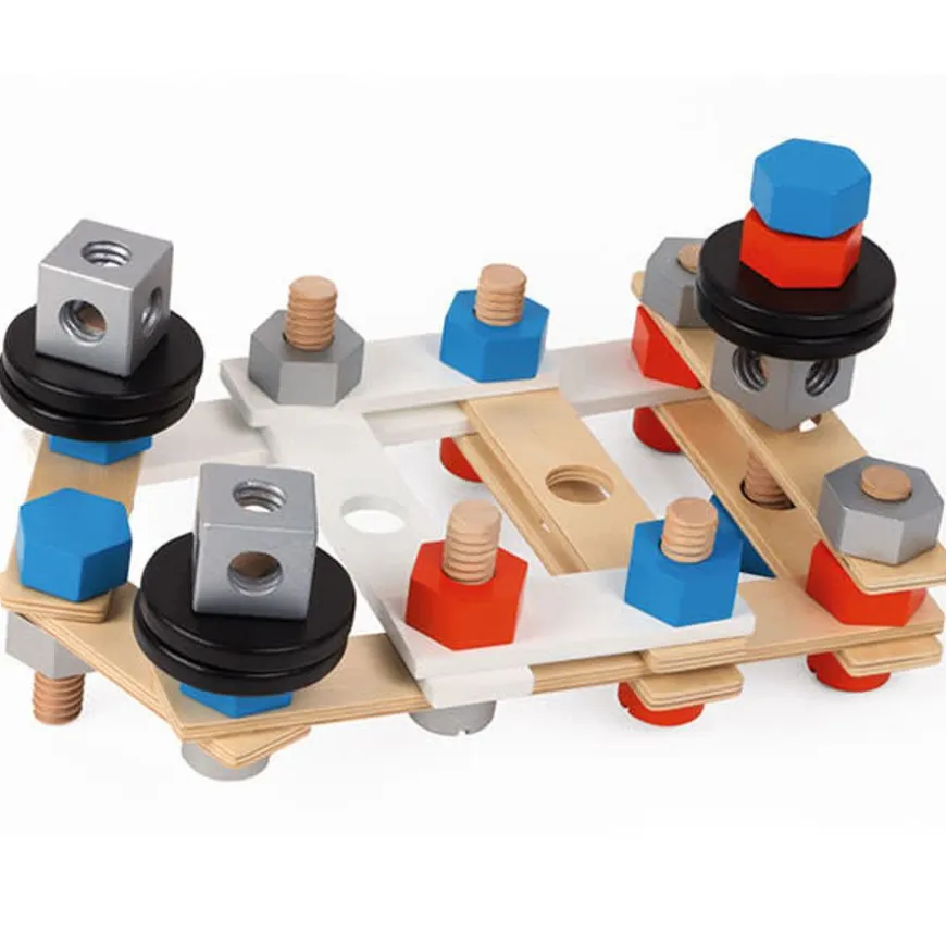 Janod - Brico Kids - Constructie Speelgoed - Diy Ton 100St +3Jr