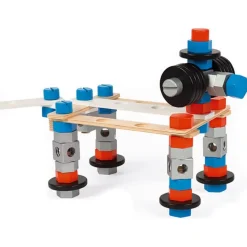 Janod - Brico Kids - Constructie Speelgoed - Diy Ton 100St +3Jr